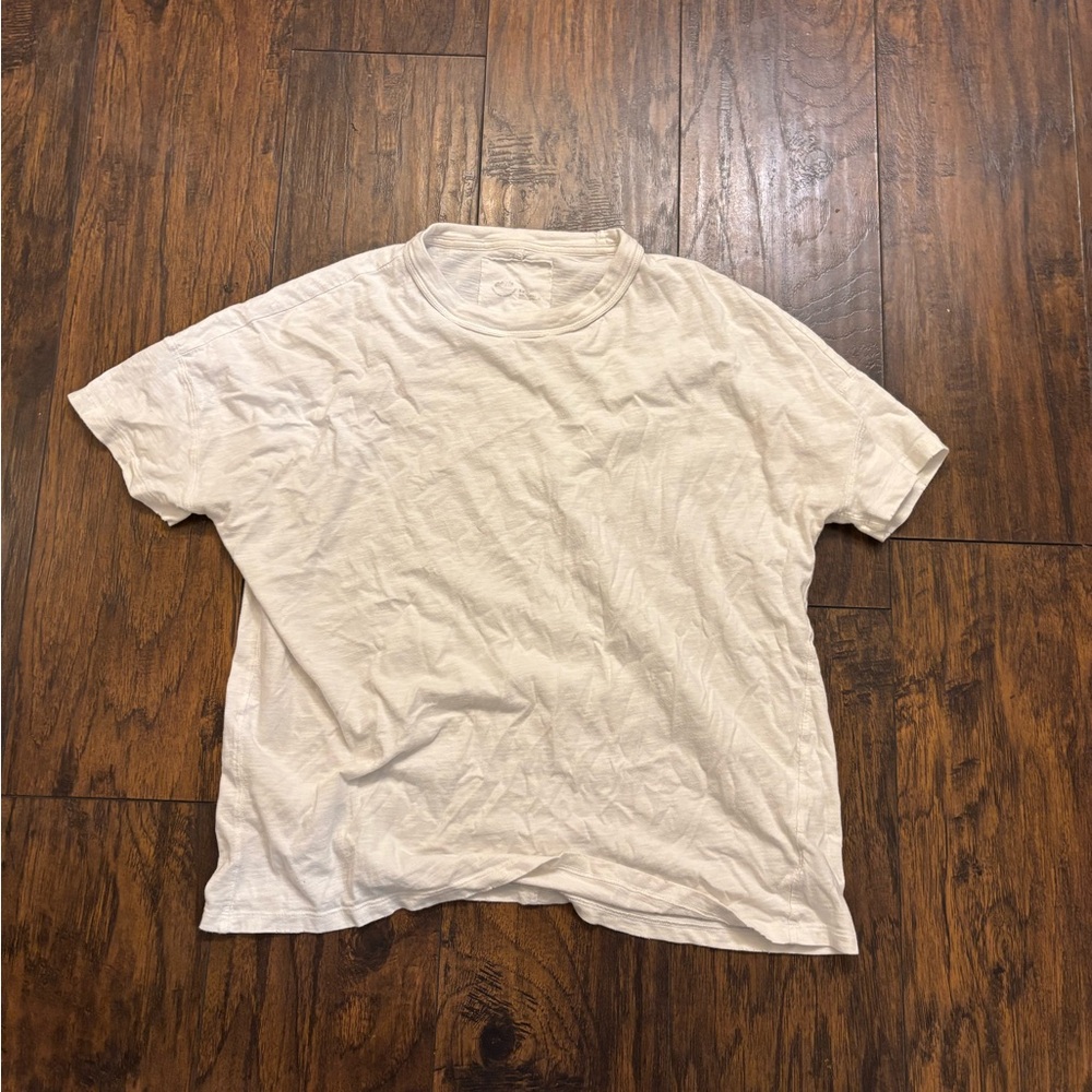 Classic White Crew Neck T-Shirt - aerie